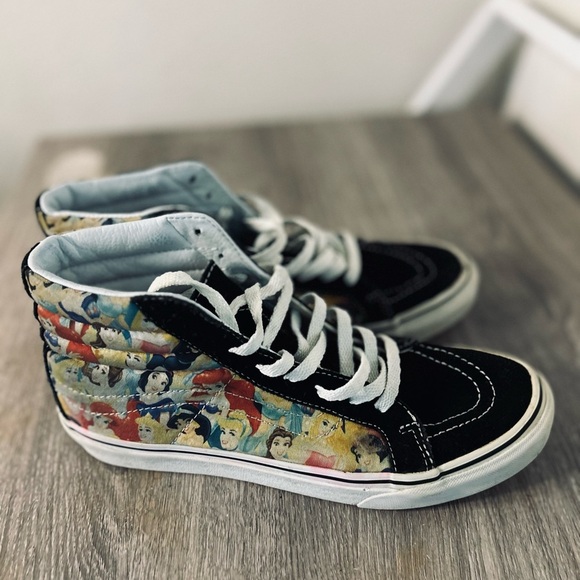 Vans High-Top Sneakers - Black and Multicolor Disney Princess edition - Picture 3 of 7